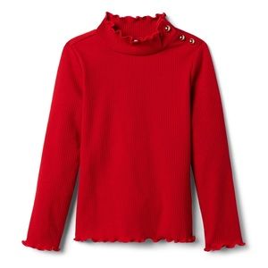 Janie and Jack ruffle rim turtleneck 2t